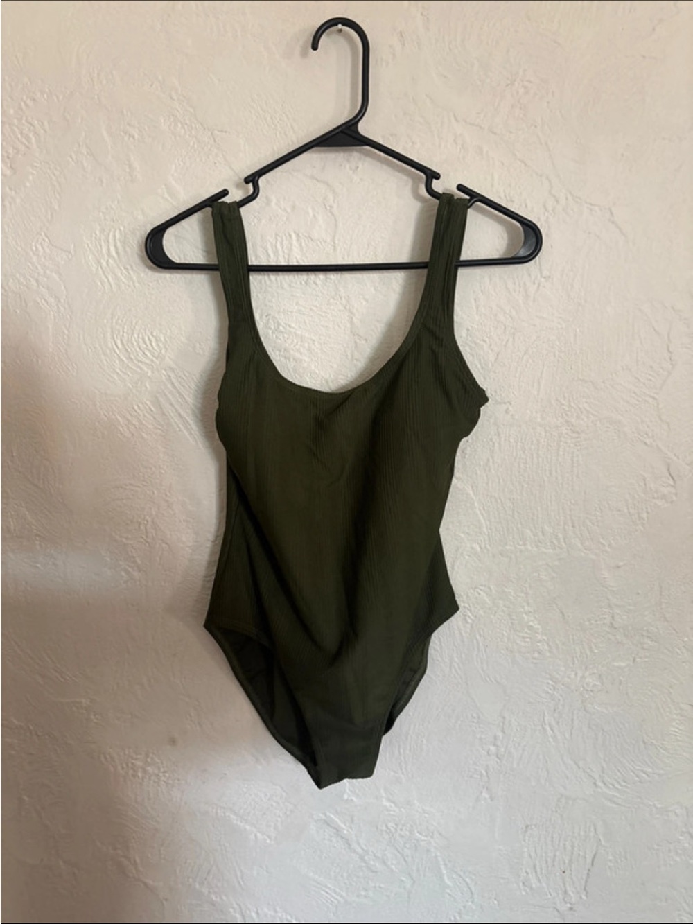 Catalina Kids Ribbed One-Piece Swimsuit - Olive